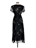 Paradiso 100% Rayon Stars Black Casual Dress Size 12 - photo 2