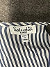 Splendid Stripes Blue Silver 3/4 Sleeve Blouse Size L - photo 7