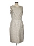 David Meister Chevron-herringbone Gray Casual Dress Size 12 - photo 1