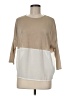 Zara W&B Collection 100% Polyester Tan 3/4 Sleeve Top Size M - photo 1