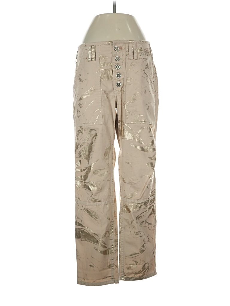 Pre-owned By Anthropologie Cargo Pants In Tan