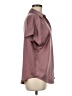 Fun2Fun 100% Polyester Burgundy Short Sleeve Blouse Size M - photo 4