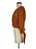 Mine 100% Polyester Brown Long Sleeve Blouse Size S - photo 5
