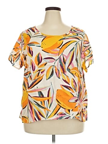 Tahari Short Sleeve Blouse (view 1)