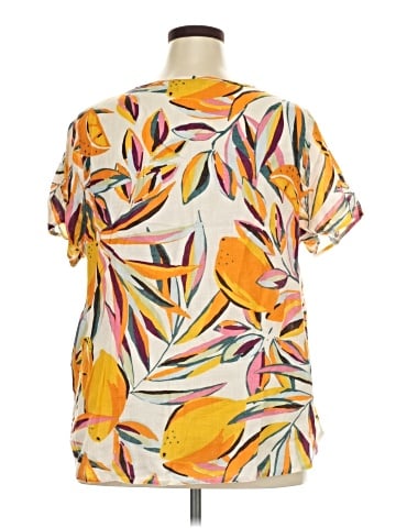 Tahari Short Sleeve Blouse (view 2)