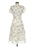 Sky Floral Ivory Cocktail Dress Size L - photo 2