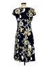 Studio One Floral Blue Casual Dress Size 10 - photo 2
