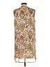 DR2 100% Polyester Paisley Brown Casual Dress Size L - photo 2