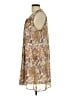 DR2 100% Polyester Paisley Brown Casual Dress Size L - photo 5