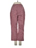 Caslon Houndstooth Red Casual Pants Size 4 - photo 2