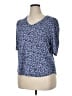 Lands' End Blue 3/4 Sleeve T-Shirt Size XL - photo 4