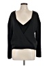 J Brand 100% Polyester Black Long Sleeve Top Size M - photo 1