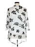 Monroe and Main 100% Polyester Silver 3/4 Sleeve Blouse Size XL - photo 2
