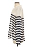 Aryn K. Stripes Silver Ivory Long Sleeve Blouse Size S - photo 5