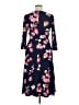 Talbots Floral Blue Casual Dress Size 10 - photo 2