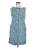 CeCe Paisley Blue Casual Dress Size M - photo 1