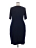 Connected Apparel Solid Blue Cocktail Dress Size 18 - photo 2
