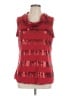 Roz & Ali Red Sleeveless Top Size L - photo 1