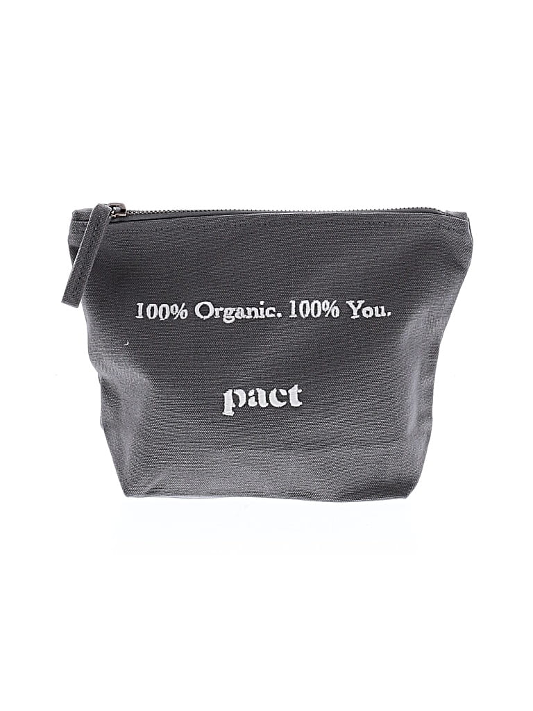 Pre-owned Pact Makeup Bag In Gray
