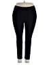 Hot Kiss Solid Black Active Pants Size 2X - photo 1