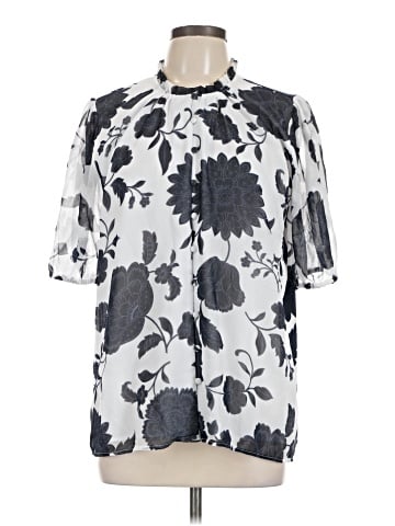 Ann Taylor Short Sleeve Blouse (view 1)