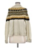 Caslon Chevron-herringbone Ivory Pullover Sweater Size M - photo 1