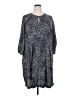 Cato Animal Print Blue Casual Dress Size 22 - photo 1