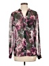 Kut from the Kloth 100% Polyester Floral Pink Long Sleeve Blouse Size S - photo 1