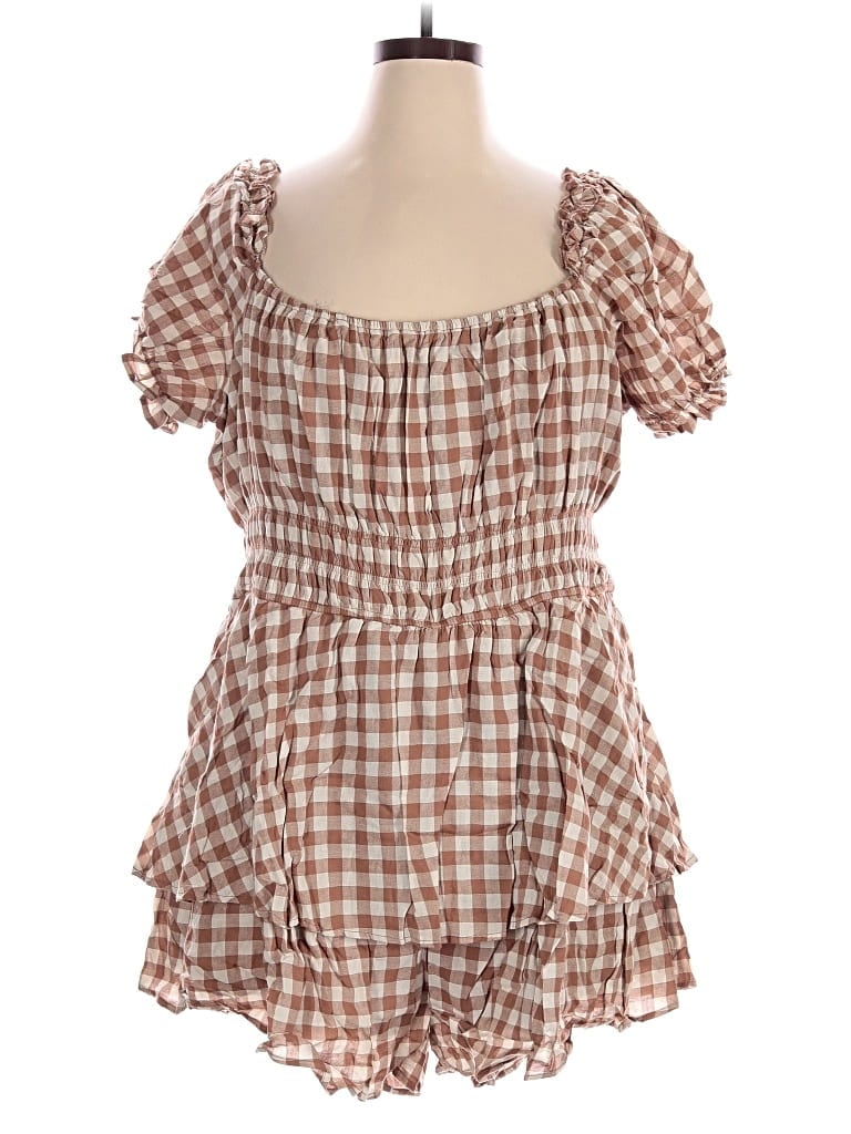 Pre-owned Jade By Jane Romper In Tan