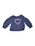 Baby Gap Hearts Blue Pullover Sweater Size 12-18 mo - photo 1