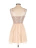 Shein 100% Polyester Stars Tan Cocktail Dress Size XXS - photo 2