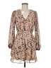 Papaya Animal Print Tan Cocktail Dress Size M - photo 1