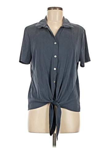 Green Envelope Short Sleeve Blouse (view 1)