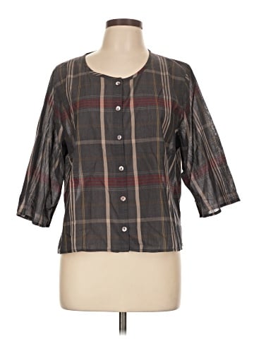 Gudrun Sjödén 3/4 Sleeve Button Down Shirt