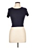 Active Basic Blue Short Sleeve Turtleneck Size L - photo 1