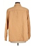 Studio Works Solid Tan Long Sleeve Button-Down Shirt Size M - photo 2