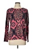 Talbots Outlet 100% Cotton Paisley Pink Pullover Sweater Size L - photo 1
