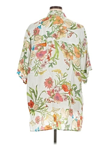 Johnny Was Short Sleeve Silk Top (view 2)
