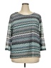 Alfred Dunner Teal 3/4 Sleeve Top Size 3X - photo 1