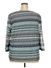 Alfred Dunner Teal 3/4 Sleeve Top Size 3X - photo 2