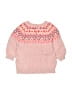 Baby Gap Hearts Pink Pullover Sweater Size 12-18 mo - photo 2