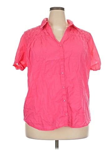 Just My Size Short Sleeve Blouse (view 1)