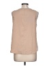 Lauren Conrad 100% Polyester Tan Sleeveless Blouse Size L - photo 2