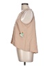Lauren Conrad 100% Polyester Tan Sleeveless Blouse Size L - photo 5