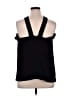 Ann Taylor 100% Polyester Black Sleeveless Blouse Size XL - photo 2