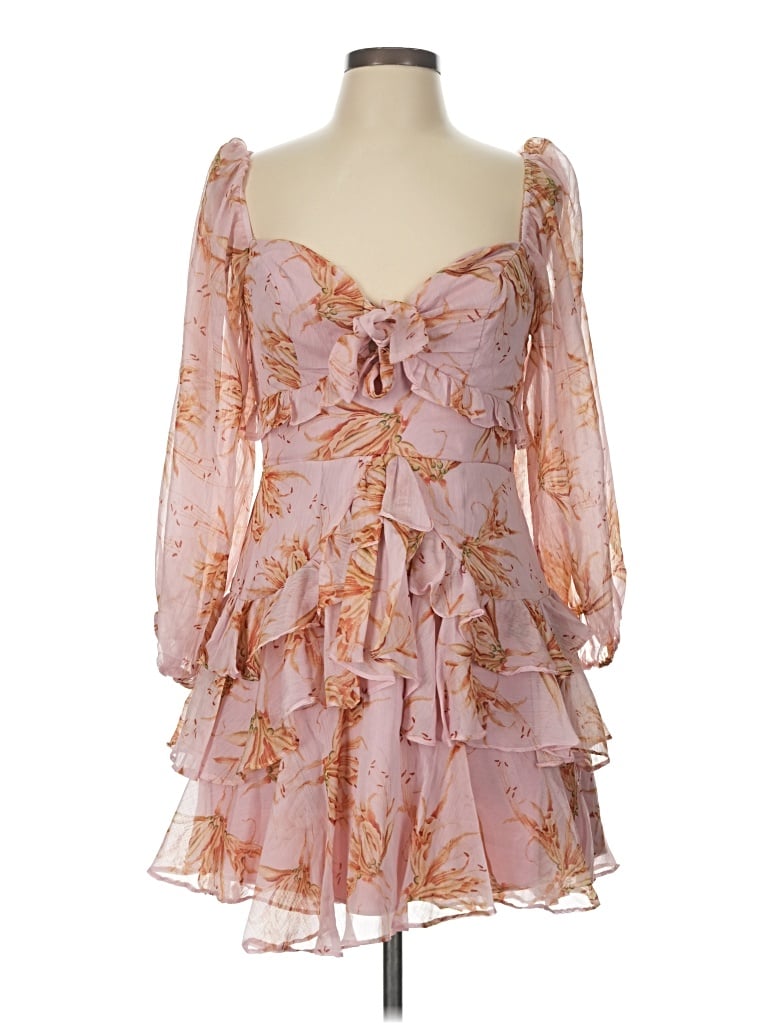 Pre-owned Saints + Secrets Cocktail Dress In Pink