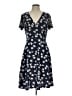 MSBASIC 100% Polyester Floral Blue Casual Dress Size L - photo 1