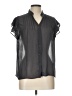 Mossimo Black Short Sleeve Blouse Size L - photo 1