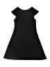 Un Deux Trois 100% Polyester Solid Black Dress Size 7 - photo 2