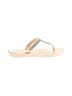 Wild Diva Ivory Flip Flops Size 8 - photo 1